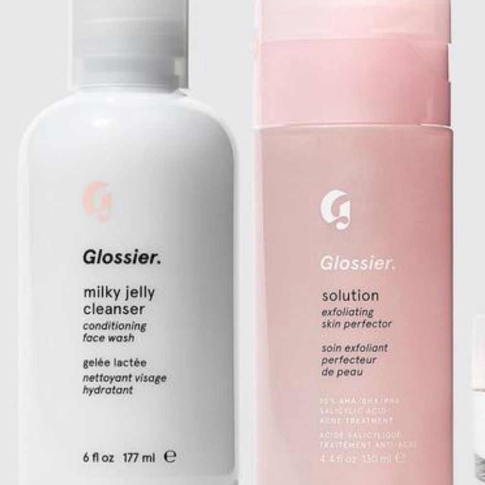 glossier face wash and toner